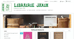 Desktop Screenshot of librairie-jakin.com